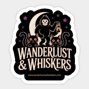Halloween Wanderlust and Whiskers Sticker